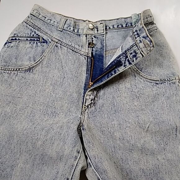 VINTAGE 80s P.S GITANO ACID WASH WOMEN'S JEANS SIZE 12 SHORT - Picture 11 of 16